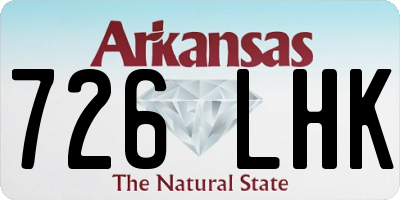 AR license plate 726LHK