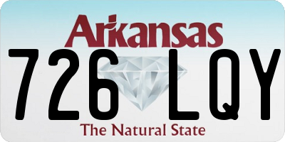 AR license plate 726LQY