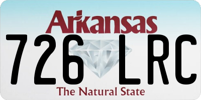 AR license plate 726LRC