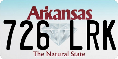 AR license plate 726LRK