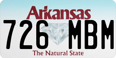 AR license plate 726MBM