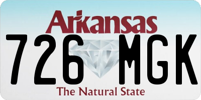 AR license plate 726MGK