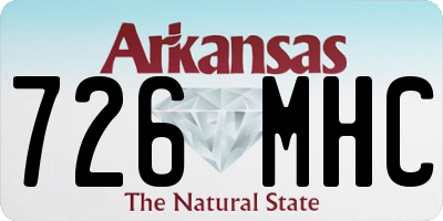 AR license plate 726MHC