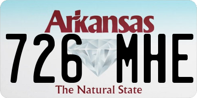 AR license plate 726MHE