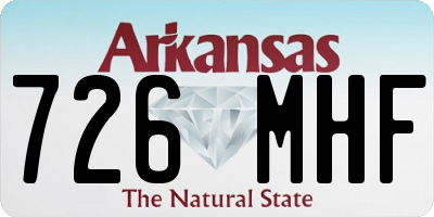 AR license plate 726MHF