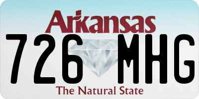 AR license plate 726MHG