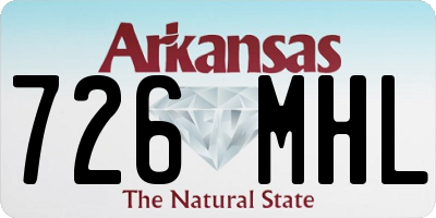 AR license plate 726MHL