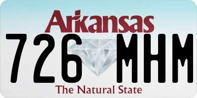 AR license plate 726MHM