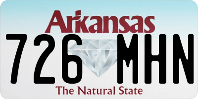 AR license plate 726MHN