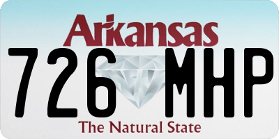 AR license plate 726MHP