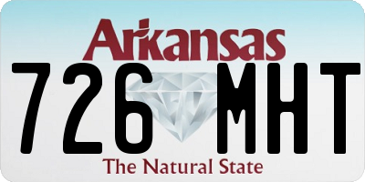 AR license plate 726MHT