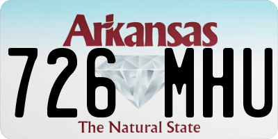 AR license plate 726MHU