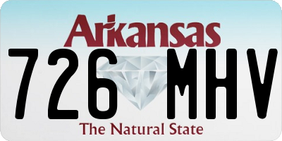 AR license plate 726MHV