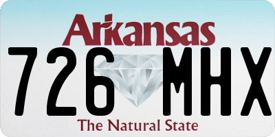 AR license plate 726MHX