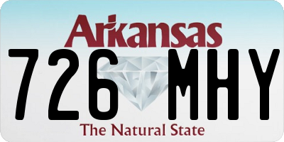 AR license plate 726MHY