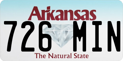 AR license plate 726MIN