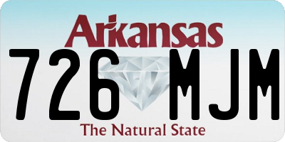 AR license plate 726MJM