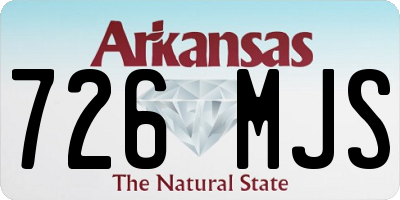 AR license plate 726MJS