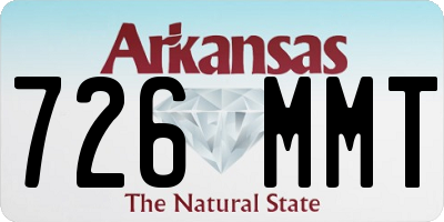 AR license plate 726MMT
