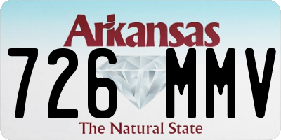 AR license plate 726MMV