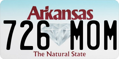 AR license plate 726MOM