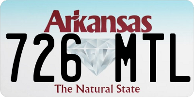 AR license plate 726MTL
