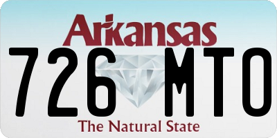 AR license plate 726MTO
