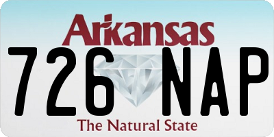 AR license plate 726NAP