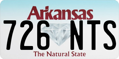 AR license plate 726NTS