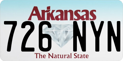 AR license plate 726NYN