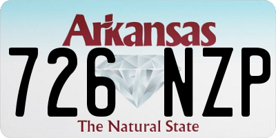 AR license plate 726NZP