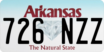 AR license plate 726NZZ