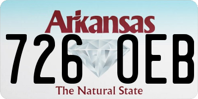 AR license plate 726OEB