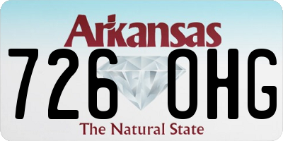 AR license plate 726OHG