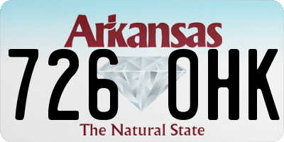 AR license plate 726OHK