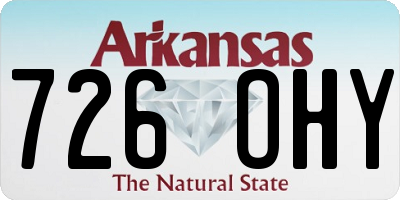AR license plate 726OHY