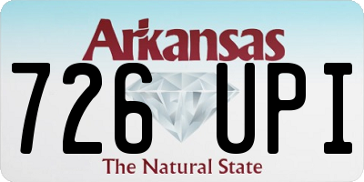 AR license plate 726UPI