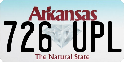 AR license plate 726UPL