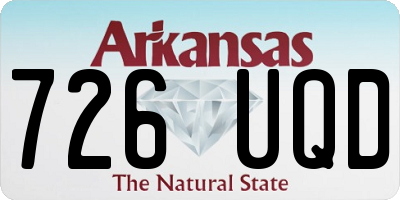 AR license plate 726UQD
