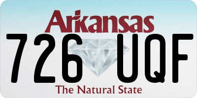 AR license plate 726UQF
