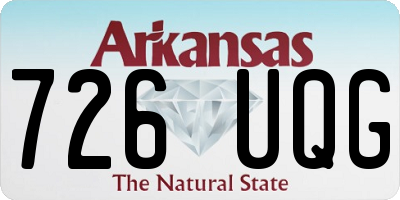 AR license plate 726UQG