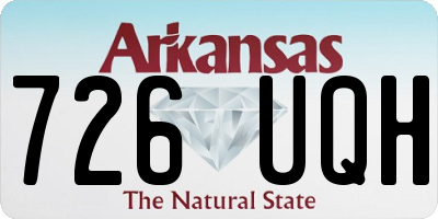 AR license plate 726UQH