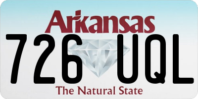 AR license plate 726UQL