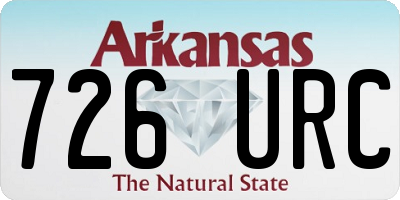 AR license plate 726URC