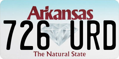 AR license plate 726URD