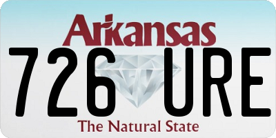 AR license plate 726URE