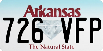 AR license plate 726VFP