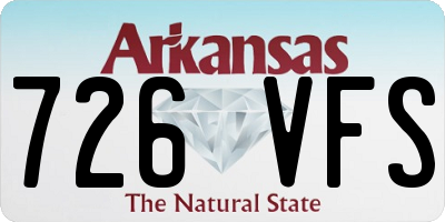 AR license plate 726VFS