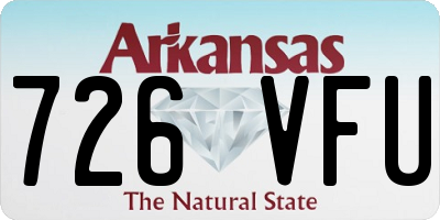 AR license plate 726VFU
