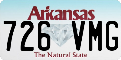 AR license plate 726VMG